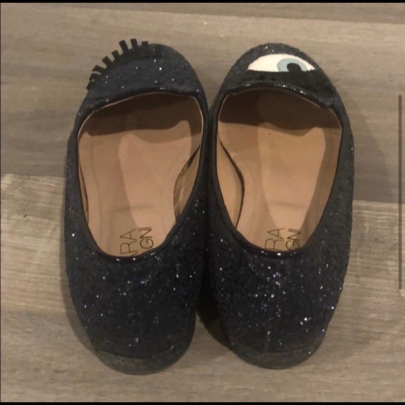 Chiara Ferragni glitter blue flirty flats shoes - Picture 5 of 6